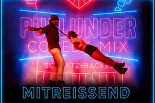 Mitreißend: Akrobatik-Duo bei einer spektakulären Hebefigur